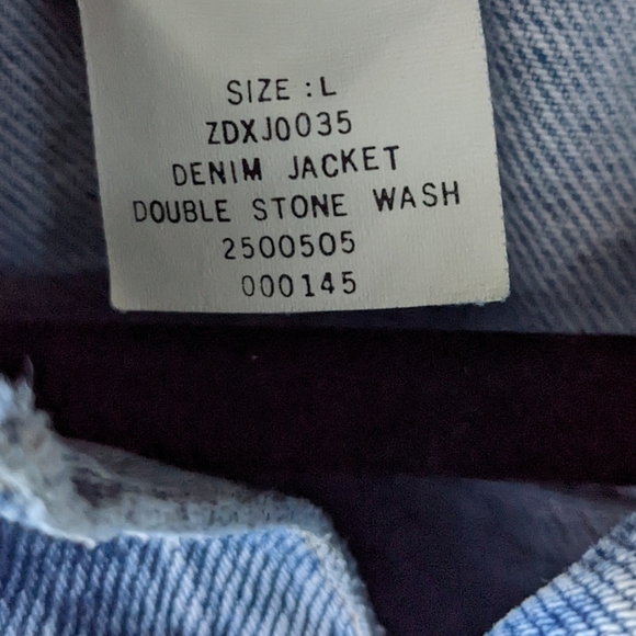 Vintage 90s Calvin Klein Jeans Double Stone Wash Denim Trucker Jacket Large - Picture 5 of 10
